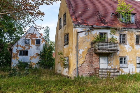 Abandoned military site Wustrow peninsula Baltic Sea Germany