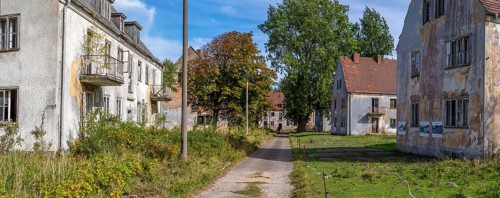 Abandoned military site Wustrow peninsula Baltic Sea Germany