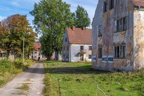 Abandoned military site Wustrow peninsula Baltic Sea Germany