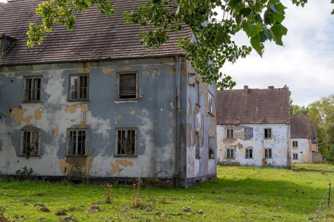 Abandoned military site Wustrow peninsula Baltic Sea Germany