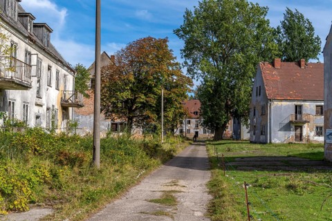Abandoned military site Wustrow peninsula Baltic Sea Germany