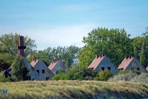 Abandoned military site Wustrow peninsula Baltic Sea Germany