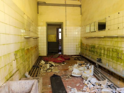 Abandoned military site Wustrow peninsula Baltic Sea Germany