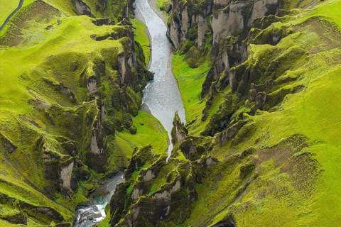 Fjaðrárgljúfur Canyon, Fjadrargljufur, South Iceland, Iceland