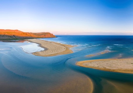 Raudisandur Beach, Westfjords, West Iceland, Iceland