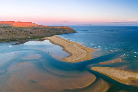 Raudisandur Beach, Westfjords, West Iceland, Iceland