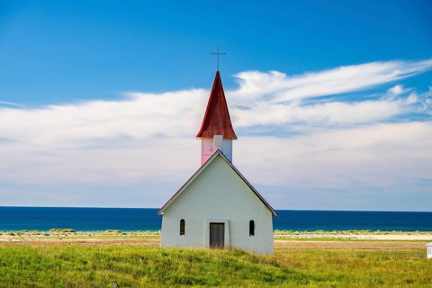 Breiðavíkurkirkja Church, Westfjords, West Iceland, Iceland