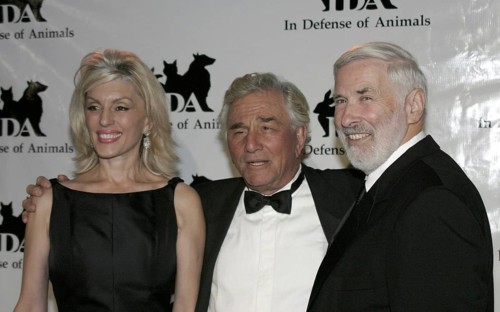 Dr. Elliot M. Katz, Peter Falk and wife Shera Danese at the the 2nd Annual Guardian IDA Awards