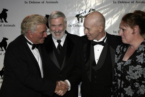 Peter Falk and Dr. Elliot M. Katz at the the 2nd Annual Guardian IDA Awards fundraiser held at