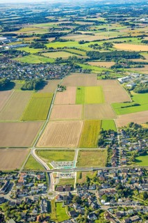 Aerial view, planned stop in Westtünnen, construction site at Südfeldweg and Von-Thünen-Straße for