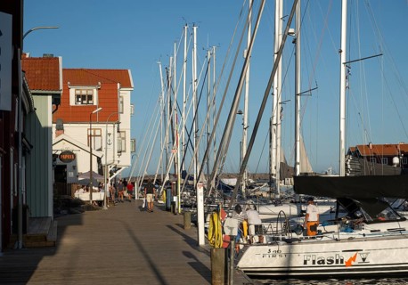 Promenade, harbour, Smögen, Smögenbryggan, Västra Götalands Län, Bohuslän, Sweden