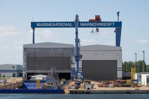 Marinearsenal Warnowwerft, Warnemünde, Rostock, Mecklenburg-Vorpommern, Germany