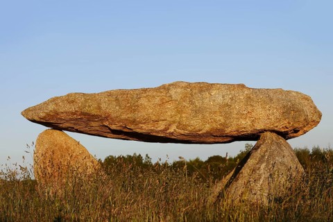 Dolmen, Finistere department, Brittany, France