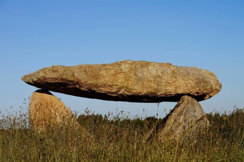 Dolmen, Finistere department, Brittany, France