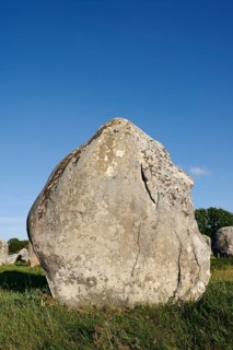 Megalithe, Alignements du Menec, Carnac, Department of Morbihan, Brittany, France