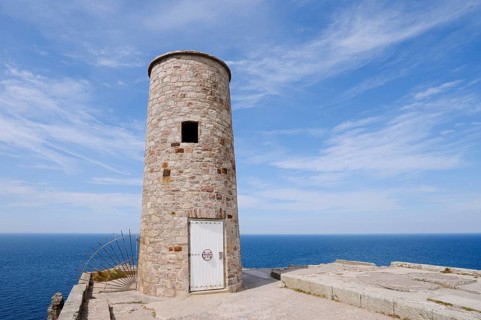 Tower, Cap Frehel on the coast, Cote d'Emeraude, Cotes-d'Armor, Brittany, France