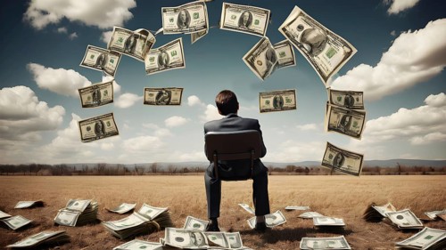 Concept of financial investment money saving money growth business success, AI generated