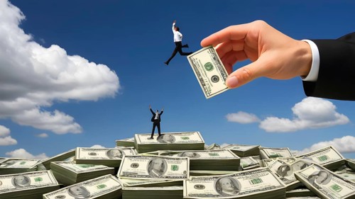 Concept of financial investment money saving money growth business success, AI generated