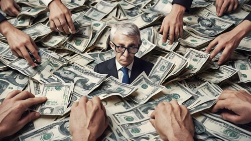 Concept of financial investment money saving money growth business success, AI generated