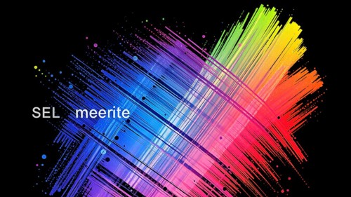 Abstract hand painted multi color brush strokes.on a black background AI generated image, ai