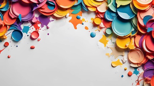 Colorful template design for greeting card. Invitation card template suitable for wedding,