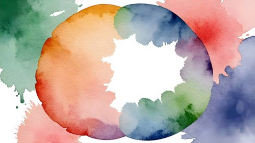 Watercolor template frame design for greeting card. Invitation card template suitable for wedding,