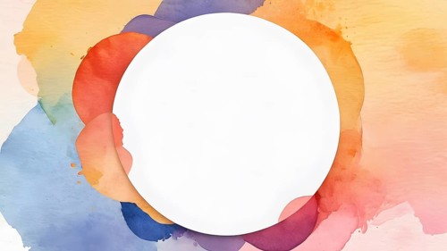 Watercolor template frame design for greeting card. Invitation card template suitable for wedding,
