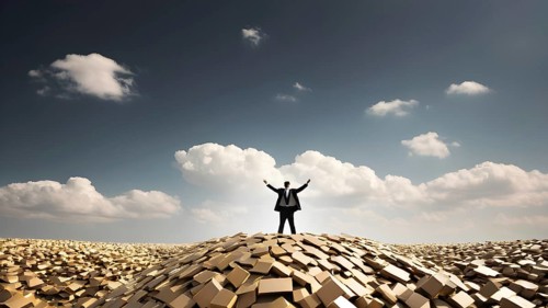 Success, achievement of goal in business and life. Achievement and Business Goal Success Concept.