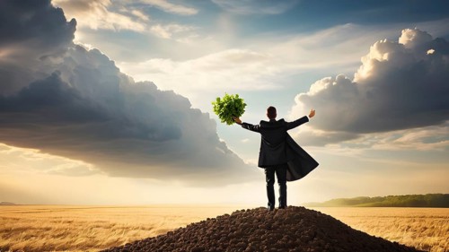 Success, achievement of goal in business and life. Achievement and Business Goal Success Concept.