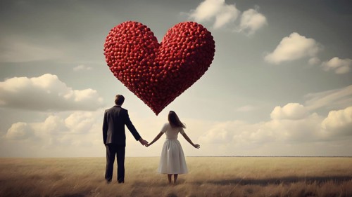Love, Valentine's Day concepts. Love symbol, concept for Valentine's Day, wedding etc. Heart