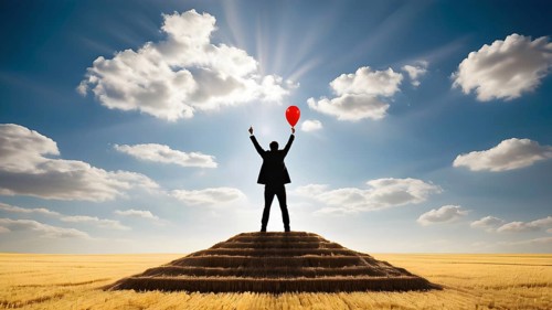 Success, achievement of goal in business and life. Achievement and Business Goal Success Concept.