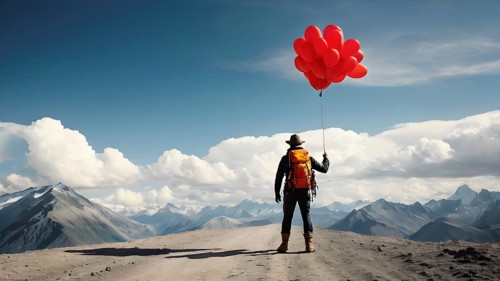The corporality existent life journey Concept. AI generated image