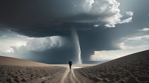 The corporality existent life journey Concept. AI generated image