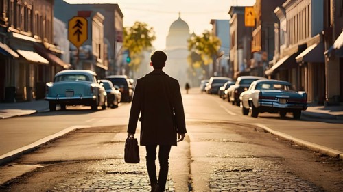The corporality existent life journey Concept. AI generated image