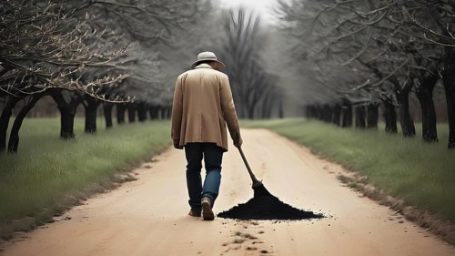 The corporality existent life journey Concept. AI generated image