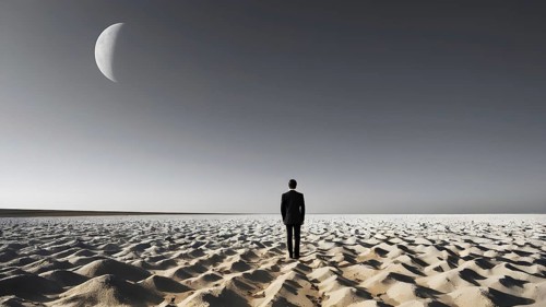 The corporality existent life journey Concept. AI generated image