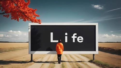 The corporality existent life journey Concept. AI generated image