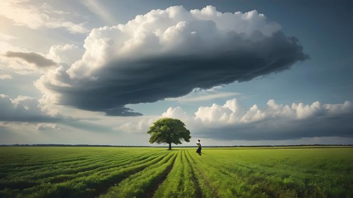 The corporality existent life journey Concept. AI generated image