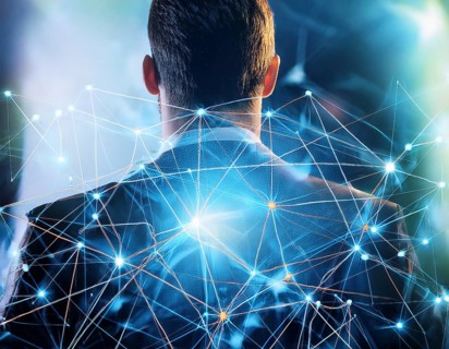 Depicting a complex and intricate network of neural pathways, advanced technology, interconnected