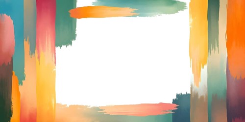 Abstract gradient hand painted multi color brush strokes.on a black background AI generated image,