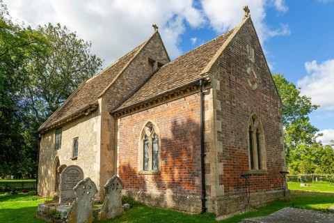 Grade 1 listed St Mary's church, Anglo-Saxon building, Alton Barnes, Vale of Pewsey, Wiltshire,