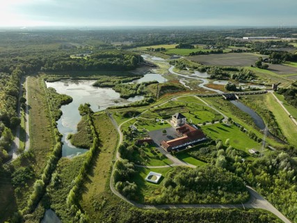 Dortmund, Castrop-Rauxel, North Rhine-Westphalia, Germany - River renaturalisation, renaturation of