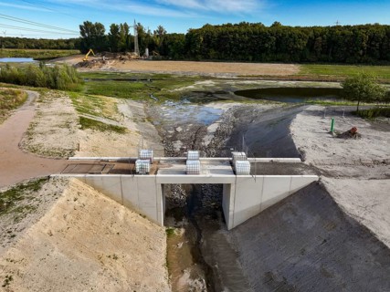 Dortmund, Castrop-Rauxel, North Rhine-Westphalia, Germany - River renaturalisation, renaturation of