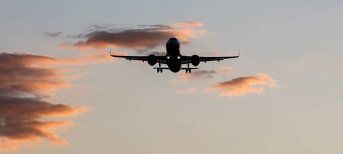 Landing of an aircraft at BER Berlin Brandenburg Willy Brandt Airport, Schönefeld, 29/09/2025,