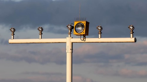 Airfield lighting at BER Berlin Brandenburg Willy Brandt Airport, Schönefeld, 29/09/2025,