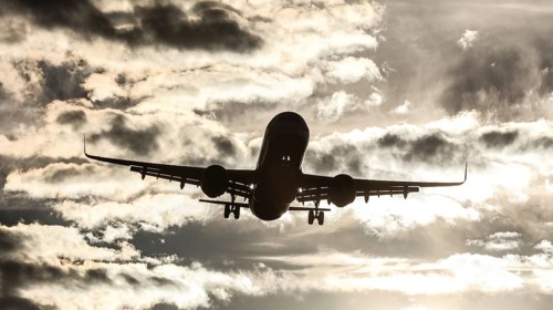 Landing of an aircraft at BER Berlin Brandenburg Willy Brandt Airport, Schönefeld, 29/09/2025,