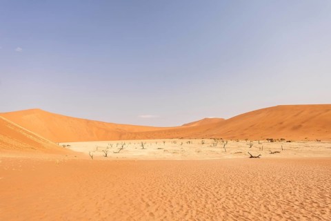 Big Daddy Dune & Deadvlei, Namibia – Towering red dune above Deadvlei's ancient dead camelthorn