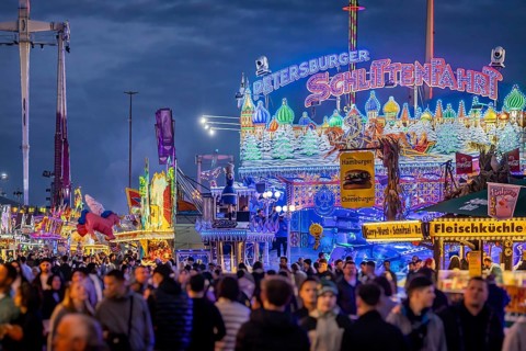 Folk festival time in Stuttgart. The 178th Cannstatter Volksfest on the Wasen is one of the most