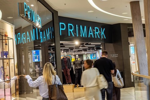 Shop with the PRIMARK brand logo. Milaneo shopping centre, Europaviertel Stuttgart. Stuttgart,