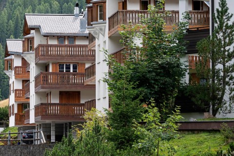 Apartment blocks, Arosa, Graubünden, Switzerland